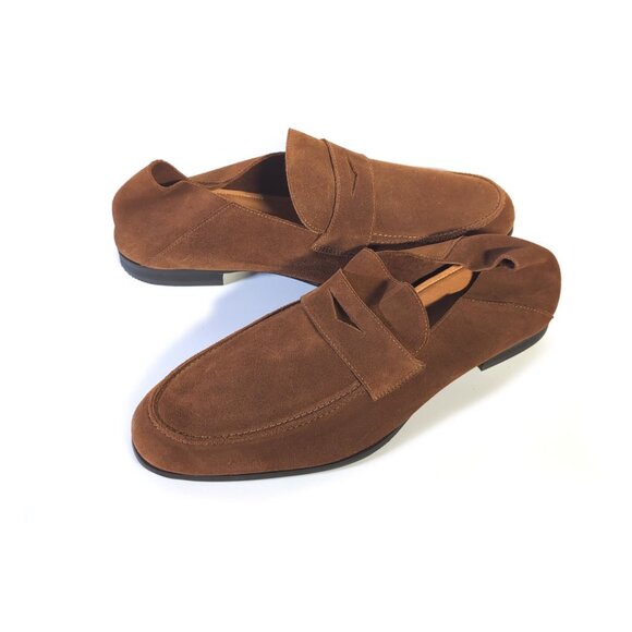 Wolf & Shepherd Monaco Waterproof Suede Loafer Mens 12.5 Chestnut Suede main image 8